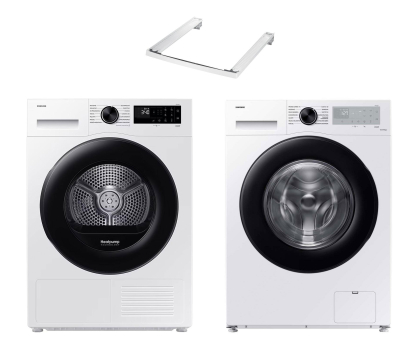 Suszarka do ubrań ZESTAW Samsung Suszarka DV90DG52A0AEEO+Pralka WW90CGC04DAH+Łącznik